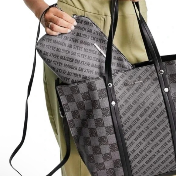 Steve Madden Handbags - Steve Madden Teresa Logo Tote and Crossbody Bag Set NWOT